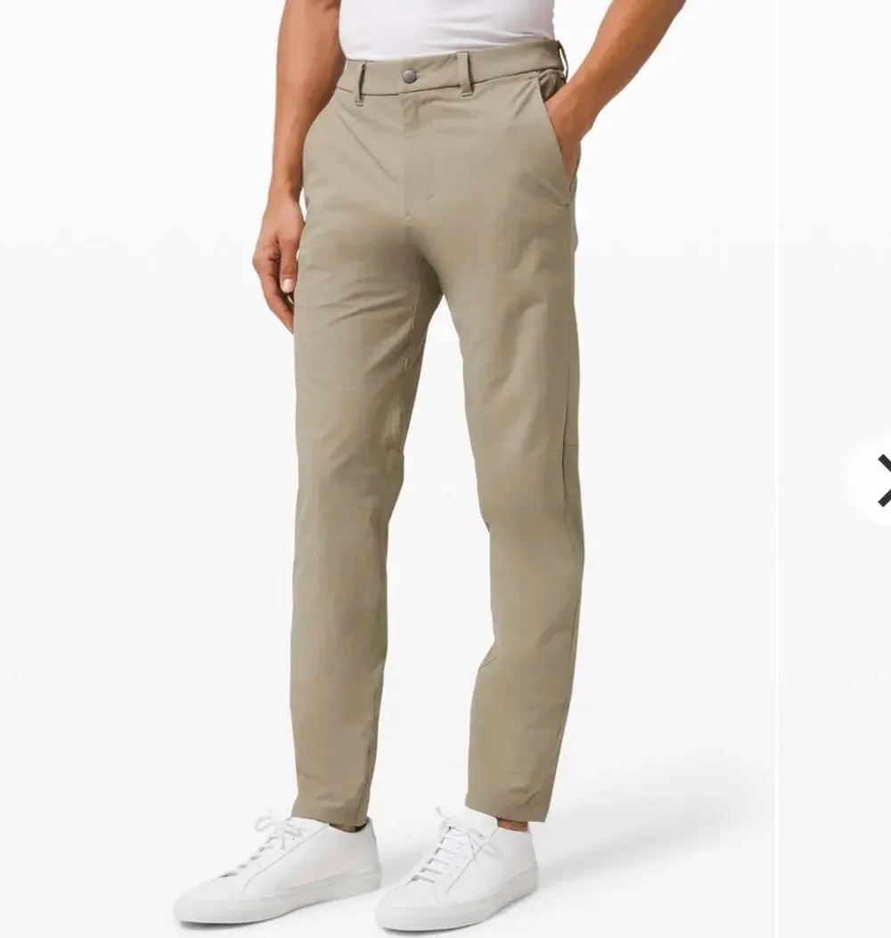 Lululemon Commission Pant Slim *Novelty Canvas in Tofino Sand Size 36